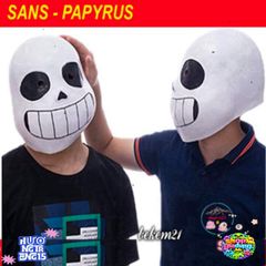 Mặt Nạ Đầu Mắt Xanh Undertale Sans - Phụ Kiện Hóa Trang Halloween Độc Đáo Cho Người Yêu Thích Game