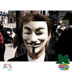 Bộ 2 Mặt Nạ Hacker Anonymous - Đồ Trang Trí Thời Trang Độc Lạ, Phong Cách Thế Giới Ngầm, Quà Tặng Hấp Dẫn
