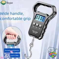 Cân Điện Tử BAGUO Mini 50kg - Cân Hành Lý & Câu Cá Kỹ Thuật Số, Sạc USB, Thiết Kế Nhỏ Gọn, Đèn Nền sáng