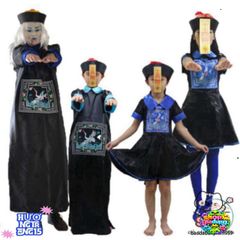 Bộ Trang Phục Ma Cương Thi Halloween - Phụ Kiện Kinh Dị Cho Bữa Tiệc Hóa Trang & Cosplay Cực Chất