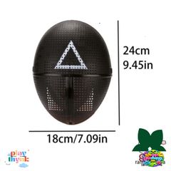 Mặt Nạ Cosplay Trò Chơi Câu Mực - Mặt Nạ Đen Nhựa Cao Cấp, Phụ Kiện Thời Trang Hóa Trang Độc Đáo, Thể Hiện Phong Cách Riêng Biệt