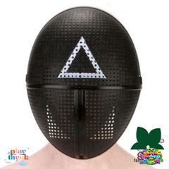 Mặt Nạ Cosplay Trò Chơi Câu Mực - Mặt Nạ Đen Nhựa Cao Cấp, Phụ Kiện Thời Trang Hóa Trang Độc Đáo, Thể Hiện Phong Cách Riêng Biệt