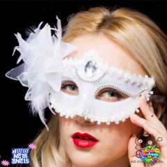 Mặt Nạ Nửa Mặt Hoa Huệ Lớn - Mặt Nạ Trang Trí Tiệc Cưới, Halloween, Dạ Tiệc Sang Trọng, Phụ Kiện Thời Trang Quyến Rũ