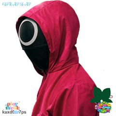 Khẩu Trang Squid Game Độc Đáo Cho Người Lớn & Trẻ Em - Mặt Nạ Hóa Trang Halloween Chất Lượng Cao, Quà Tặng Thời Trang Fandom