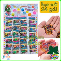 Bộ Gói Hạt Nở Tinh Thể Đẹp - 24 Túi Trang Trí Cây Cảnh Sáng Tạo với Thú Nở Ngẫu Nhiên, Đồ Chơi và Đồ Hàng Nhà Ở