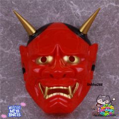 Mặt Nạ Hóa Trang Quỷ Vương Hannya Oni 2 Sừng - Phụ Kiện Halloween Độc Đáo Cho Bữa Tiệc Hóa Trang
