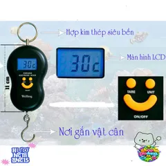 Cân Điện Tử Cầm Tay Mini 40kg - Màn Hình LCD, Thiết Kế Nhỏ Gọn, Độ Chính Xác Cao - Tiện Ích Đi Chợ và Đo Lường Hàng Hóa