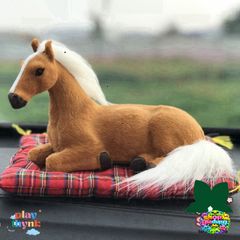 Thú Bông Hình Con Bò Hút Mùi Than Hoạt Tính Ô Tô - Phụ Kiện Trang Trí Xe Êm Ái, Kháng Khuẩn và Giữ Không Khí Trong Lành