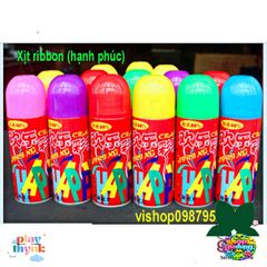 Xịt Bọt Tuyết Trắng 210ml - Phụ Kiện Tiệc Sinh Nhật & Sự Kiện Lễ Hội - Chất Liệu Nhôm Chống Trượt, Màu Xanh Nước Biển