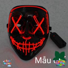 Mặt Nạ Phát Quang Halloween Hacker EL - Mặt Nạ Đèn LED Đa Sắc Cho Tiệc Hóa Trang và Cosplay, Tạo Ấn Tượng Nổi Bật