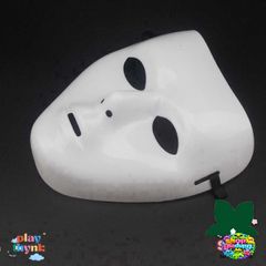 Mặt Nạ Halloween JabbaWockeeZ Trắng - Mặt Nạ Trò Chơi Con Mực PVC An Toàn Cho Người Lớn & Trẻ Em - Dùng Trong Tiệc Hóa Trang