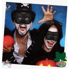 Mặt Nạ Halloween JabbaWockeeZ Trắng - Mặt Nạ Trò Chơi Con Mực PVC An Toàn Cho Người Lớn & Trẻ Em - Dùng Trong Tiệc Hóa Trang