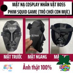 Mặt Nạ Cosplay 3D Trò Chơi Con Mực BOSS - Phụ Kiện Halloween Độc Đáo, Chất Liệu Nhựa PLA An Toàn, Đặt Trước Tại Việt Nam