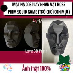 Mặt Nạ Cosplay 3D Trò Chơi Con Mực BOSS - Phụ Kiện Halloween Độc Đáo, Chất Liệu Nhựa PLA An Toàn, Đặt Trước Tại Việt Nam