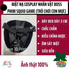 Mặt Nạ Cosplay 3D Trò Chơi Con Mực BOSS - Phụ Kiện Halloween Độc Đáo, Chất Liệu Nhựa PLA An Toàn, Đặt Trước Tại Việt Nam
