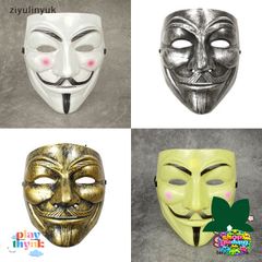 Mặt Nạ Hacker Vendetta Giáng Sinh - Quà Tặng Độc Lạ Nhựa PVC Cosplay Halloween, Phù Hợp Mọi Lứa Tuổi