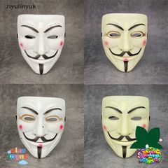 Mặt Nạ Hacker Vendetta Giáng Sinh - Quà Tặng Độc Lạ Nhựa PVC Cosplay Halloween, Phù Hợp Mọi Lứa Tuổi