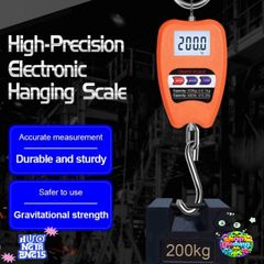 Cân Điện Tử Mini LIUJIR 200KG - Cân Treo Kỹ Thuật Số Độ Chính Xác Cao với Màn Hình LCD - Hoàn Hảo Cho Gia Đình, Du Lịch, Câu Cá