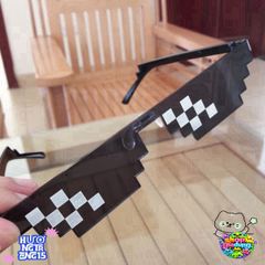 Kính Thug Life 6 Chấm Nhiều Màu - Phụ Kiện Thời Trang Cá Tính Cho Gamer - Kính Mắt Siêu Ngầu Minecraft