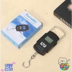 Cân Điện Tử Mini Cầm Tay Đo Lường 50kg Có Móc Treo & Thước Đo - Dụng Cụ Đo Chính Xác Hành Lý & Hàng Hóa