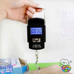 Cân Điện Tử Mini Cầm Tay Đo Lường 50kg Có Móc Treo & Thước Đo - Dụng Cụ Đo Chính Xác Hành Lý & Hàng Hóa