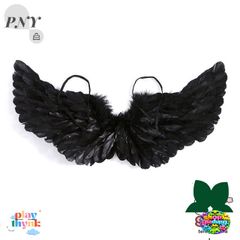 Áo Cánh Thiên Thần Đen Trắng Lông Vũ - Thời Trang Nữ Đa Dạng Cho Mọi Lứa Tuổi - Phụ Kiện Phát Quà Độc Đáo