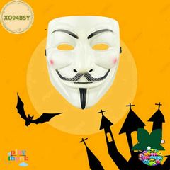 Mặt Nạ V for Vendetta Người Lớn - Mặt Nạ Halloween và Hóa Trang Cho Tiệc Fancy - Chất Liệu Nhựa An Toàn