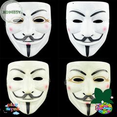 Mặt Nạ V for Vendetta Người Lớn - Mặt Nạ Halloween và Hóa Trang Cho Tiệc Fancy - Chất Liệu Nhựa An Toàn