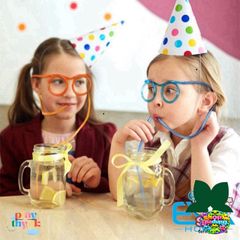Ống Hút Mắt Kính Tròn M379 - Ống Hút Nhựa Vui Nhộn Thú Vị Dành Cho Trẻ Em và Bạn Bè - Quà Tặng Độc Đáo