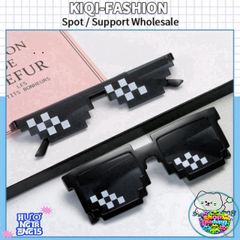 Kính Mắt Phong Cách Mosaic UV400 Thời Trang Hip Hop – Phụ Kiện Độc Đáo Dành Cho Nam Nữ Tại KIQI-FASHION