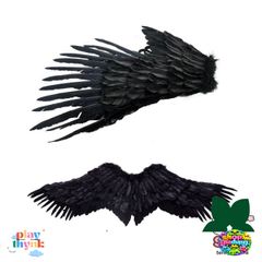 Cánh Đen & Trắng Gập Gọn Cosplay - Phụ Kiện Thời Trang Unisex Cho Đạo Cụ Biểu Diễn và Sân Khấu