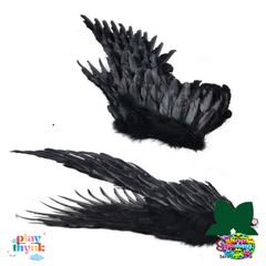 Cánh Đen & Trắng Gập Gọn Cosplay - Phụ Kiện Thời Trang Unisex Cho Đạo Cụ Biểu Diễn và Sân Khấu