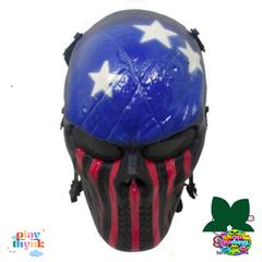 Mặt Nạ Hóa Trang Kỵ Sĩ Đen Trắng Vạch Đỏ - Phụ Kiện Halloween Độc Đáo Cho Dịp Hội, Sự Kiện, Lễ Hội