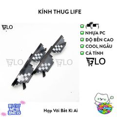 Kính Thug Life 6 Chấm Mắt Xanh - Phụ Kiện Thời Trang Đậm Chất Game Thủ và Meme Huyền Thoại, Bảo Vệ UV, Tiện Lợi Cho Mọi Khuôn Mặt