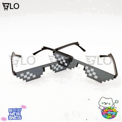 Kính Thug Life 6 Chấm Mắt Xanh - Phụ Kiện Thời Trang Đậm Chất Game Thủ và Meme Huyền Thoại, Bảo Vệ UV, Tiện Lợi Cho Mọi Khuôn Mặt