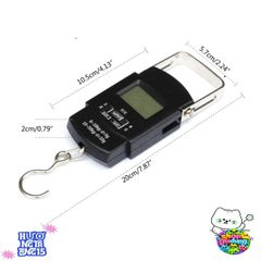 Cân Điện Tử Cầm Tay 50kg - Màn Hình LCD Rõ Nét, Móc Treo Inox Chắc Chắn, Dùng Pin AA Tiện Dụng - Cân Hành Lý, Đồ Gia Đình, Thực Phẩm