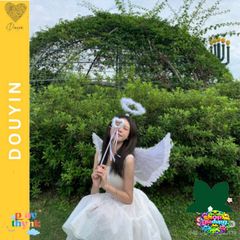 Cánh Thiên Thần Trắng Vũ Nữ - Phụ Kiện Hóa Trang Halloween, Trang Phục Công Chúa & Cosplay Độc Đáo cho Lễ Hội và Tiệc Tùng
