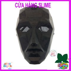 Mặt nạ Squid Game Halloween - Phụ kiện hóa trang quản trị viên biểu tượng trò chơi con mực, độc đáo cho tiệc hóa trang và Cosplay