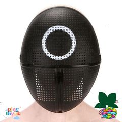 Mặt Nạ Cosplay Squid Game - Đạo Cụ Halloween Hình Vuông & Tam Giác Chất Liệu Nhựa Cho Nam Nữ Tại Tiệc Hóa Trang