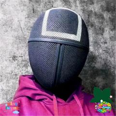 Mặt Nạ Cosplay Squid Game - Đạo Cụ Halloween Hình Vuông & Tam Giác Chất Liệu Nhựa Cho Nam Nữ Tại Tiệc Hóa Trang