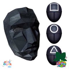 Mặt Nạ BOSS Squid Game - Phụ Kiện Hóa Trang Halloween - Trò Chơi Con Mực 2021, Đồ Chơi Tiệc Tùng, Cosplay Thú Vị