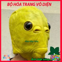 Mặt Nạ Silicone Xanh Hài Hước Cá Hài - Phụ Kiện Nhập Vai Halloween Vui Nhộn Cho Hacker, Thú Vị và Độc Đáo
