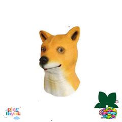 Mặt Nạ Shiba Silicon - Đồ Chơi Cosplay Vui Nhộn, Phụ Kiện Halloween Độc Đáo Cho Fans Thú Cưng
