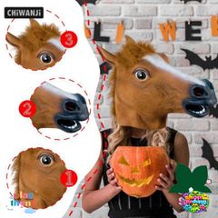 Mặt Nạ Ngựa Cao Su Hóa Trang - Đẹp Như Thật Cho Halloween, Tiệc Hóa Trang, Cosplay - Quà Tặng Độc Đáo Dành Cho Fan Game Nhập Vai