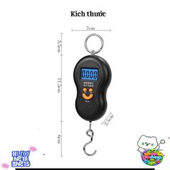 Cân Điện Tử Mini Cầm Tay Kèm Móc Dây Chống Nước 1kg - Cân Hành Lý Du Lịch Tiện Lợi, Chính Xác và Nhỏ Gọn