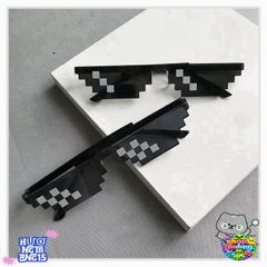 Kính Mosaics Disco Thug Life Xanh - Kính Sáng Màu Chống UV400 Cho Nam Nữ, Thời Trang Cá Tính, Phù Hợp Tiệc Tùng