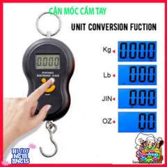 Cân Điện Tử Mini Cầm Tay 50kg - Dùng Pin, Thiết Kế Nhỏ Gọn, Móc Treo Hình Mặt Cười, Cân Thực Phẩm Chính Xác cho Đi Chợ
