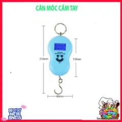 Cân Điện Tử Mini Cầm Tay 50kg - Dùng Pin, Thiết Kế Nhỏ Gọn, Móc Treo Hình Mặt Cười, Cân Thực Phẩm Chính Xác cho Đi Chợ