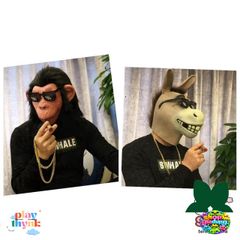 Mặt Nạ Hóa Trang Đầu Ếch Xanh - Silicon Dẻo Độc Đáo Cho Người Lớn - Phụ Kiện Halloween Hài Hước