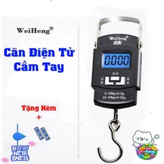 Cân điện tử mini WHG50 50kg - Cân cầm tay chất lượng cao, tiện dụng cho du lịch và gia đình, kèm nhiệt kế